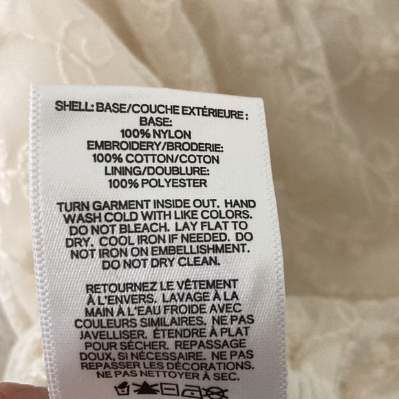 Express nwt cream lace top L - Picture 4 of 5